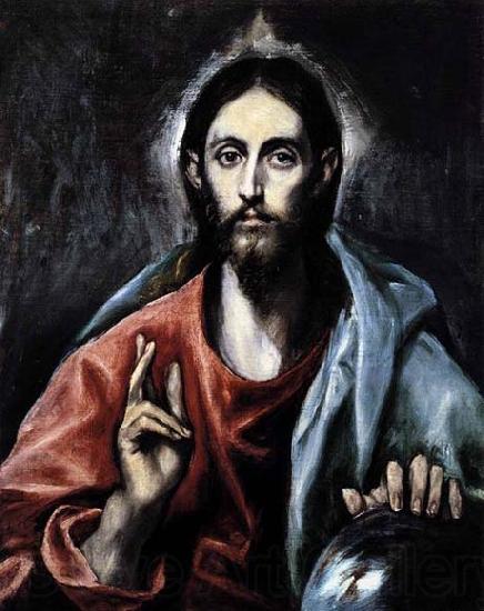 GRECO, El Christ as Saviour Spain oil painting art